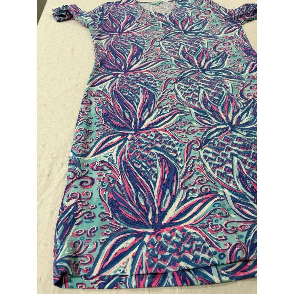 Anthony's Resort Wear Womens Dress Medium Abstract Coral Coastal Print